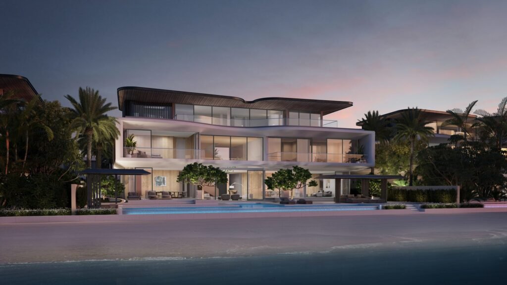Palm Jebel Ali Frond Villas, official developer render 2