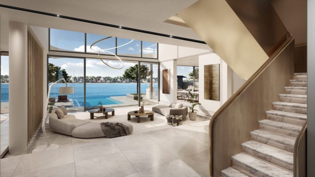 Palm Jebel Ali Frond Villas, official developer render 3